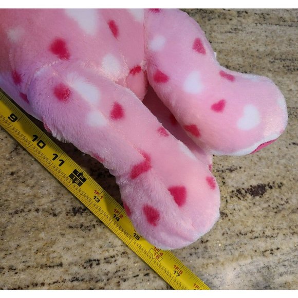 Build a Bear Huggable Hearts Pink Kitty Plush Toy Valentine’s I Love You Heart - Picture 11 of 12